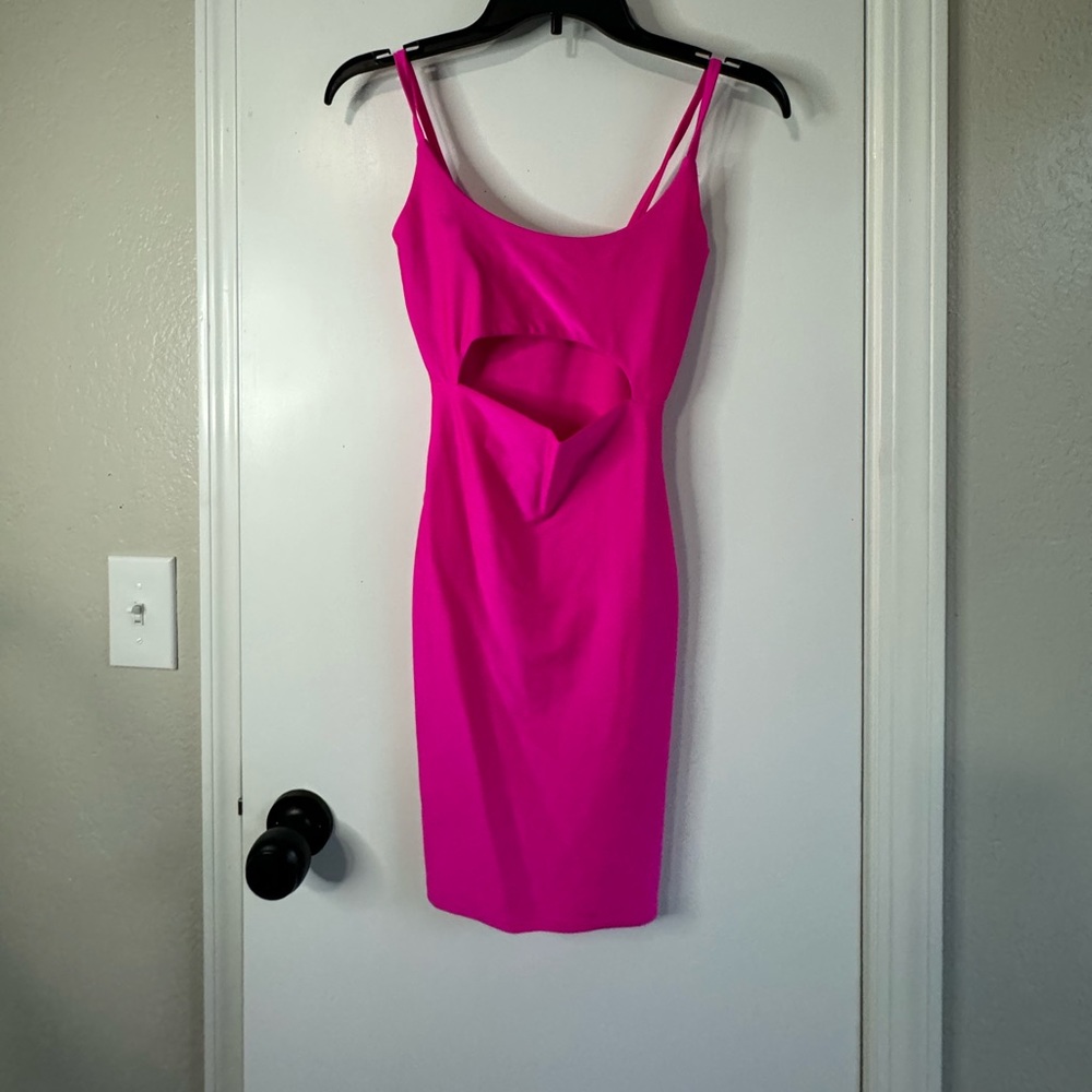 Bright pink dress